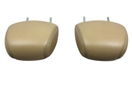 2009–14 Nissan Maxima Front Headrest Pair – Beige OEM Leather 86400‑9DA6B - actual used OEM auto part, photo 4