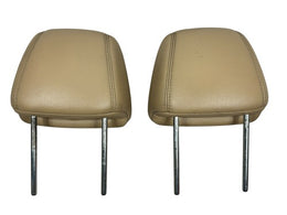 2009–14 Nissan Maxima Front Headrest Pair – Beige OEM Leather 86400‑9DA6B - actual used OEM auto part, photo 2