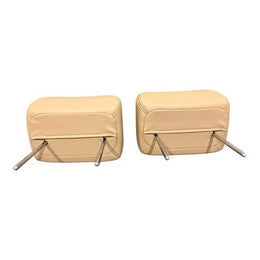 07-14 GMC Sierra Yukon GMT900 Front Headrest Set Pair Light Cashmere Tan OEM - actual used OEM auto part, photo 3