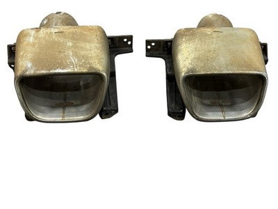 2014-2020 JEEP CHEROKEE LEFT RIGHT CHROME EXHAUST TAIL PIPE TIP - OEM 68236949AA - actual used OEM auto part, photo 1