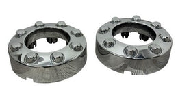 (2) 2005-2018 Ford F-250 F-350 open center wheel hub cap (CHROME) 5C34-1A096-LE - actual used OEM auto part, photo 3