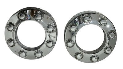 (2) 2005-2018 Ford F-250 F-350 open center wheel hub cap (CHROME) 5C34-1A096-LE - actual used OEM auto part, photo 1