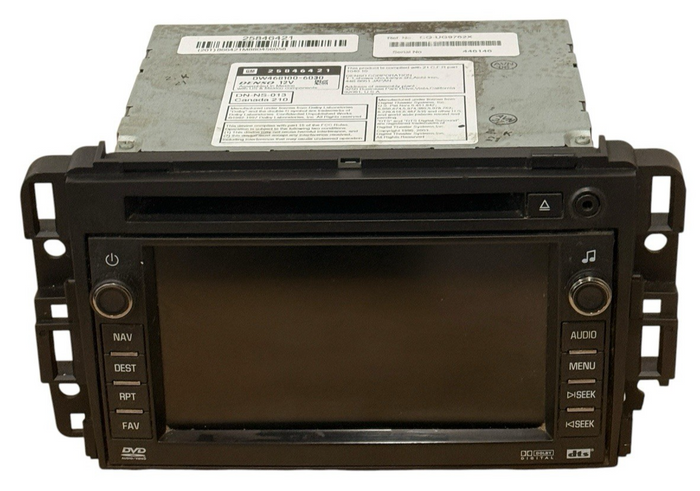 2007-2008 Chevy GMC Navigation Radio 25846421 Denso OEM UVB - actual used OEM auto part, photo 1