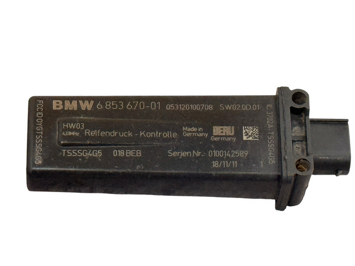 2011-2015 BMW 5 6 7 Series X3 RDC TPMS Control Module 6853670 OEM - actual used OEM auto part, photo 1