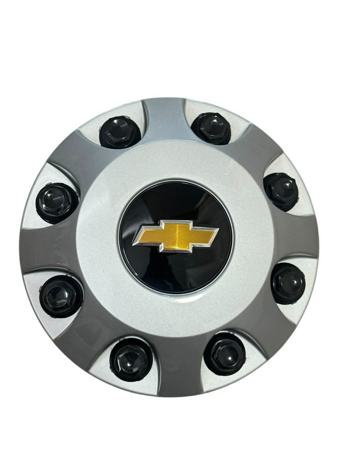 2011-2021 Chevy Silverado 3500 Front Dually Hubcap 9597796 Wheel Center Cap - actual used OEM auto part, photo 1