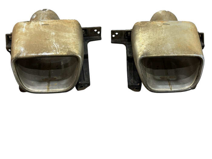 2014-2020 JEEP CHEROKEE LEFT RIGHT CHROME EXHAUST TAIL PIPE TIP - OEM 68236949AA - actual used OEM auto part, photo 1