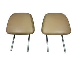 2009–14 Nissan Maxima Front Headrest Pair – Beige OEM Leather 86400‑9DA6B - actual used OEM auto part, photo 1